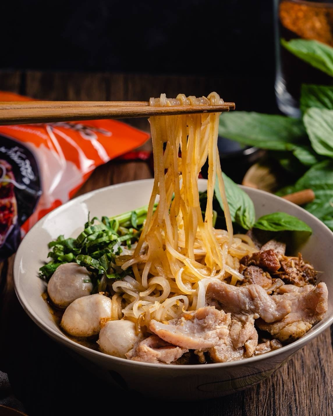 Authentic Thai Boat Noodle Soup – Rice Noodles & Broth - 4 Pack