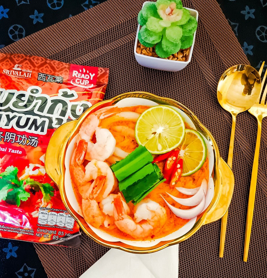 Authentic Thai Tom Yum Noodle Soup – Rice Noodles & Broth - 4 Pack