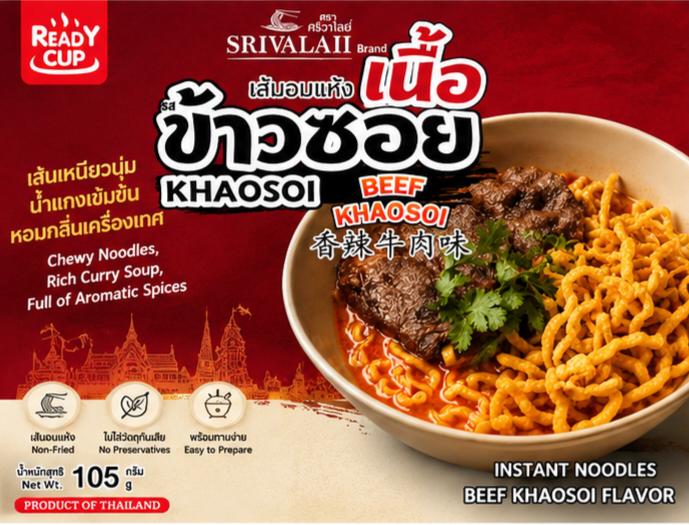 Authentic Thai Khao Soi Beef Flavor – 4 Pack